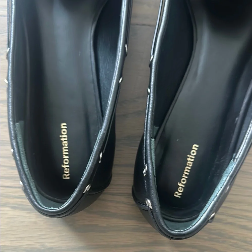 Reformation black Kyla boat shoes - Picture 2 of 4